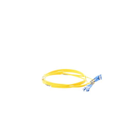 Jumper de Fibra Optica Monomodo 9/125 OS2, LC-LC Duplex, OFNR (Riser), Color Amarillo, 2 Metros (6.56 Pies)