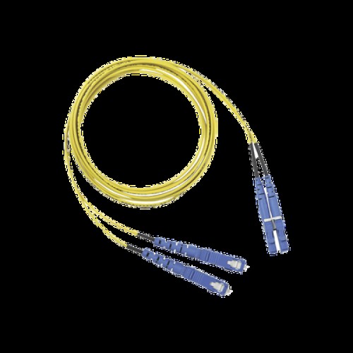 Jumper de Fibra Optica Monomodo 9/125 OS2, LC-SC Duplex, OFNR (Riser), Color Amarillo, 2 Metros (6.56 Pies)