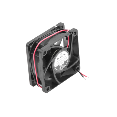 Ventilador Anticondensante Axial Cuadrado, 60x60x25 mm, 24 Vcc, 4500 RPM, 2.9 W, 0.12 A, Flujo de Aire de 25.0 CFM, Unión Sellada.