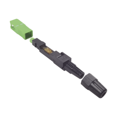 Conector Rápido de Instalación en Campo, Monomodo, SC/APC, Pre-Pulido, Re-Terminable, Ideal para Aplicaciones FTTx