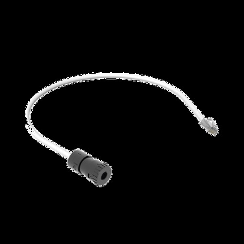 Cable de Conexión en Campo Jack a Plug RJ45, Categoría 6A, CMP (Plenum), 0.5 Metros (1.64 Pies), Color Blanco