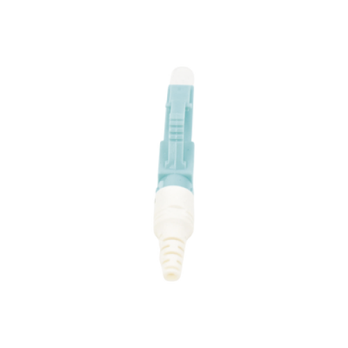 Conector de Fibra Óptica Pre-Pulido LightBow LC Simplex, Multimodo 50/125 (OM3/OM4), Re-Terminable, Color Aqua