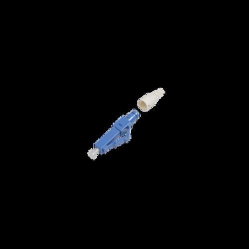 Conector de Fibra Óptica Pre-Pulido LightBow LC/UPC Simplex, Monomodo OS1/OS2, Re-Terminable, Color Azul