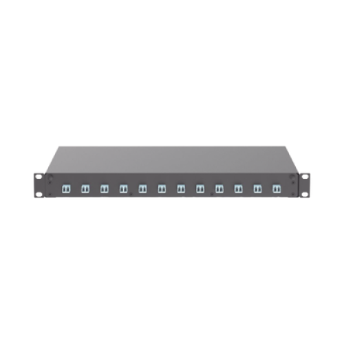 Distribuidor de Fibra Óptica, Con 12 Conectores LC Duplex (24 Fibras), Para Fibra Multimodo OM3/OM4, 1 UR