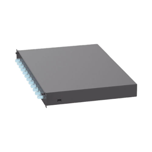 Distribuidor de Fibra Óptica, Con 12 Conectores LC Duplex (24 Fibras), Para Fibra Multimodo OM3/OM4, 1 UR
