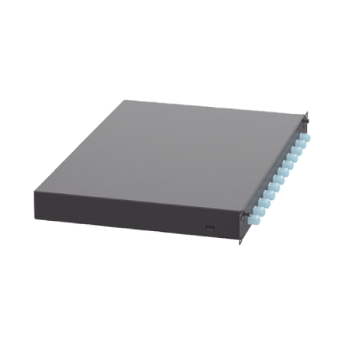 Distribuidor de Fibra Óptica, Con 12 Conectores LC Duplex (24 Fibras), Para Fibra Multimodo OM3/OM4, 1 UR