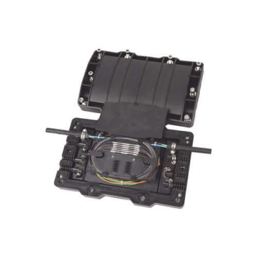 Caja de Distribución de Fibra Óptica Horizontal, hasta 48 Empalmes, Exterior IP68