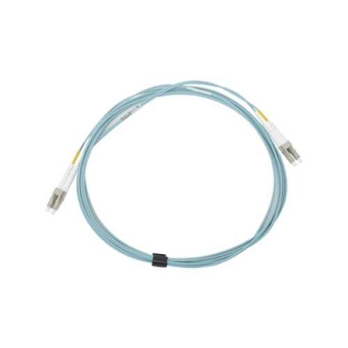 Jumper de Fibra Óptica Multimodo 50/125 XGLO OM3, LC-LC Duplex, OFNR, Color Aqua, 5 Metros (16.40 Pies)