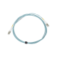 Jumper de Fibra Óptica Multimodo 50/125 XGLO OM3, LC-LC Duplex, OFNR, Color Aqua, 5 Metros (16.40 Pies)