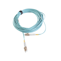 Jumper de Fibra Óptica Multimodo 50/125 XGLO OM3, LC-LC Duplex, OFNR, Color Aqua, 15 Metros (49.21 Pies) Jumper de Fibra Óptica Multimodo 50/125 XGLO OM3, LC-LC Duplex, OFNR, Color Aqua, 15 Metros (49.21 Pies)