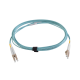 Jumper de Fibra Óptica Multimodo 50/125 XGLO OM4, LC-LC Duplex, OFNR, Color Aqua, 5 Metros (16.40 Pies)