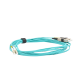 Jumper de Fibra Óptica Multimodo 50/125 XGLO OM3, LC-SC Duplex, OFNR, Color Aqua, 5 Metros (16.40 Pies)