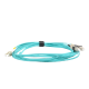 Jumper de Fibra Óptica Multimodo 50/125 XGLO OM3, LC-SC Duplex, OFNR, Color Aqua, 5 Metros (16.40 Pies)