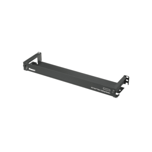 Organizador de Cables Frontal, para Panel de Fibra Óptica HD Flex, de 1 UR, Color Negro