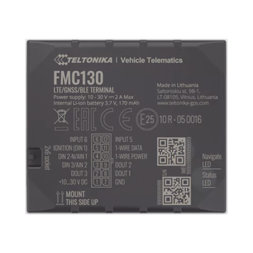 Profesional Rastreador Vehicular (GPS) 4G LTE CAT 1 y 2G / Identificación de Conductores / Bloqueo Remoto / Detección de Jammer / Sensores Bluetooth / Múltiples I/O