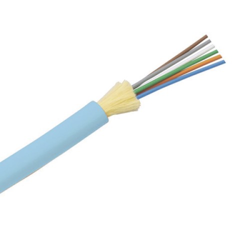 Cable de Fibra Óptica de 6 Hilos, Multimodo OM4 50/125 Optimizada, Interior, Tight Buffer 900um, No Conductiva (Dieléctrica), OFNP (Plenum), Precio Por Metro Cable de Fibra Óptica de 6 Hilos, Multimodo OM4 50/125 Optimizada, Interior, Tight Buffer 900um, No Conductiva (Dieléctrica), OFNP (Plenum), Precio Por Metro