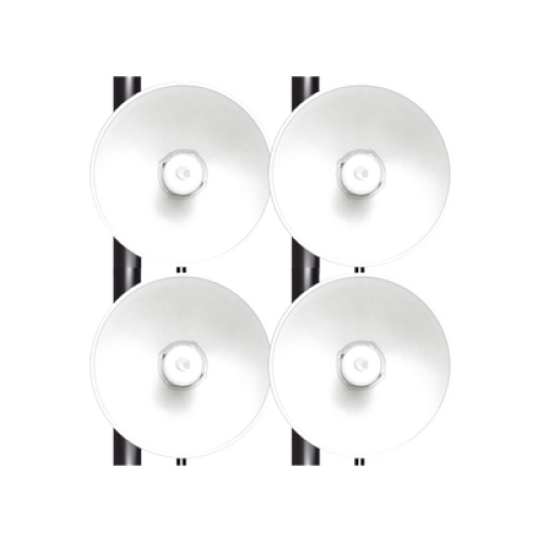 Kit de 4 radios FORCE4625 de alto Desempeño / Wi-Fi 6E / Hasta 1 Gbps / 5925 - 7125 MHz / Antena Integrada 25 dBi