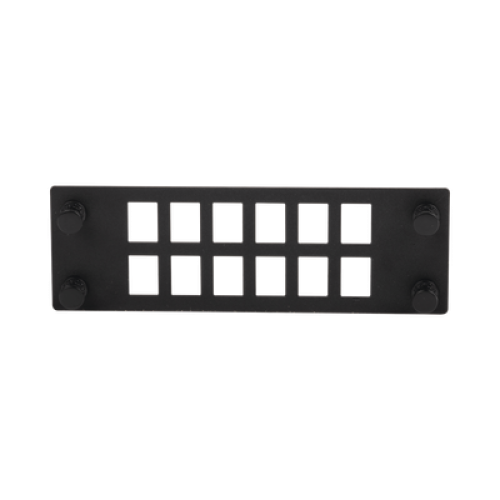 Placa Para 12 Adaptadores de Fibra Óptica, Uso con Gabinetes FPONE3 y FPONE4 Placa Para 12 Adaptadores de Fibra Óptica, Uso con Gabinetes FPONE3 y FPONE4