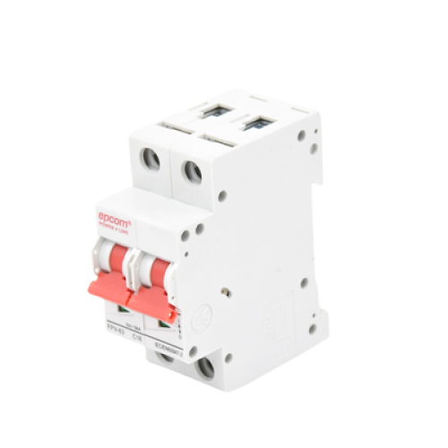 Protección Térmica/ Interruptor 2P, 16A,  Corriente Directa  800 Vcc para Aplicación Fotovoltaica Montaje Riel DIN
