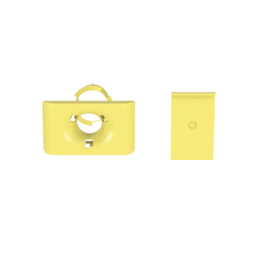 Accesorio de Salida a Tubo De 1.5 in (38 mm), Para Canaletas FiberRunner 4X4, 6X4, o 12X4, Color Amarillo
