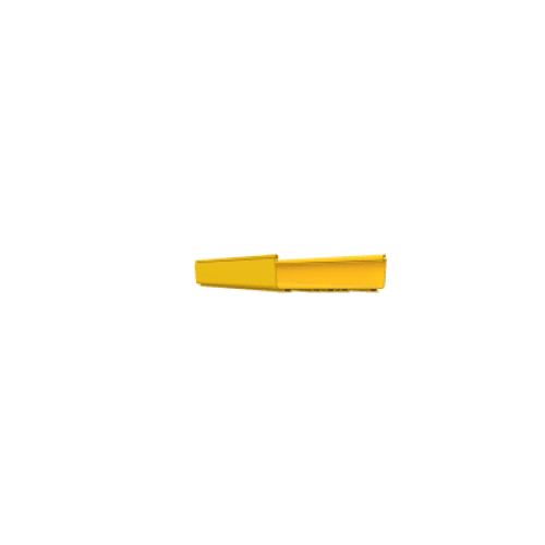 Canaleta FiberRunner™ 12X4, de PVC Rígido, Color Amarillo, 3 m. de Largo
