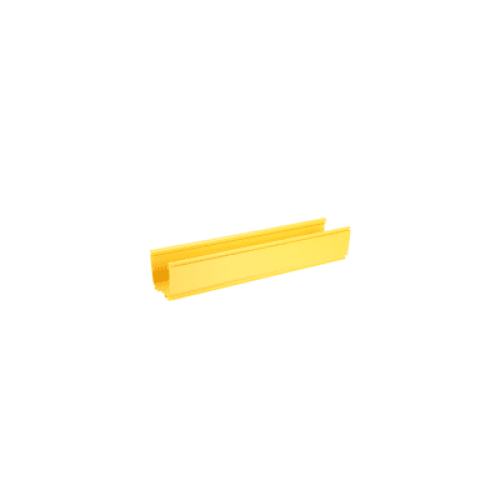 Canaleta FiberRunner™ 4X4, de PVC Rígido, Color Amarillo, 3 m de Largo