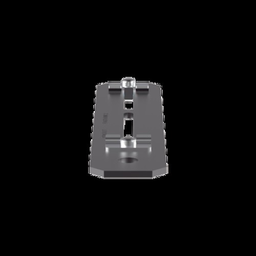 Soporte de Montaje a Techo, para Canaletas FiberRunner 4X4 o 6x4, Uso con Varilla Roscada de 0.5 in, Color Negro