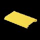 Tapa Con Bisagra a Presión Para Canaleta FiberRunner™ FR4X4YL10, de PVC Rígido, Color Amarillo, 3 m de Largo