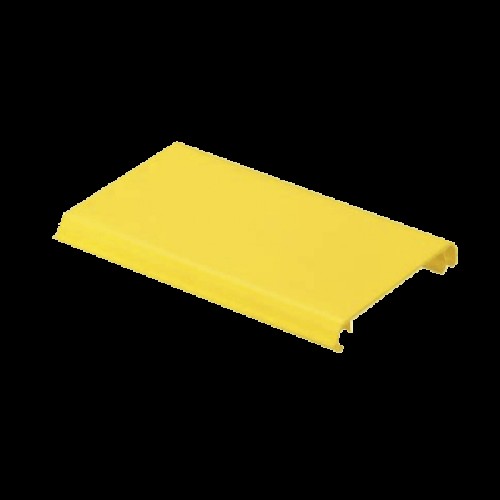 Tapa Con Bisagra a Presión Para Canaleta FiberRunner™ FR4X4YL10, de PVC Rígido, Color Amarillo, 3 m de Largo
