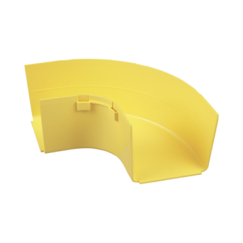 Ángulo Recto a 90º Horizontal, Para Canaletas FiberRunner™ 4X4, Color Amarillo Ángulo Recto a 90º Horizontal, Para Canaletas FiberRunner™ 4X4, Color Amarillo