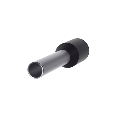 Ferrule Aislado PAN-TERM para Cable 16 AWG, Largo 16.5mm, DIN Color Negro. Paquete 500 Piezas