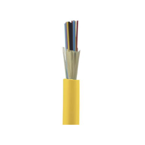 Cable de Fibra Óptica de 24 Hilos, Monomodo OS2 9/125, Interior, Tight Buffer 900um, No Conductiva (Dieléctrica), OFNP (Plenum), Precio Por Metro