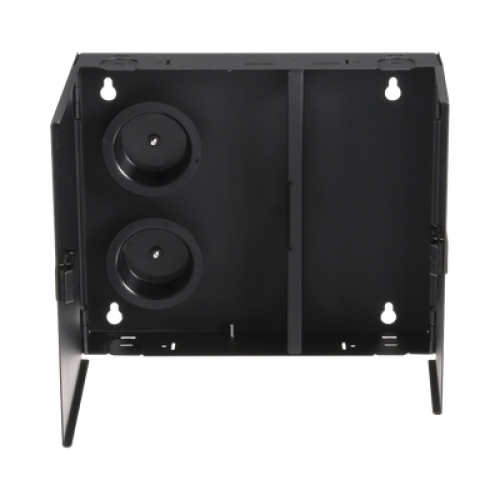 Caja de Conexión de Fibra Óptica, Para Montaje en Pared, Acepta 2 Placas FAP o FMP, Hasta 48 Fibras, Color Negro