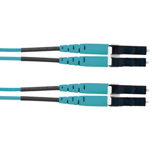 Jumper de Fibra Optica Multimodo 50/125 OM3, LC-LC Duplex, LSZH (Cero Halógenos), Color Aqua, 3 Metros (9.84 Pies) Jumper de Fibra Optica Multimodo 50/125 OM3, LC-LC Duplex, LSZH (Cero Halógenos), Color Aqua, 3 Metros (9.84 Pies)