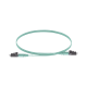 Jumper de Fibra Optica Multimodo 50/125 OM3, LC-LC Duplex, OFNR (Riser), Color Aqua, 5 Metros (16.40 Pies)