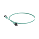 Jumper de Fibra Optica Multimodo 50/125 OM3, LC-LC Duplex, OFNR (Riser), Color Aqua, 5 Metros (16.40 Pies)