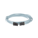 Jumper de Fibra Optica Multimodo 50/125 OM3, LC-LC Duplex, OFNR (Riser), Color Aqua, 7 Metros (22.97 Pies)