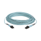 Jumper de Fibra Optica Multimodo 50/125 OM3, LC-LC Duplex, OFNR (Riser), Color Aqua, 50 Metros (164.04 Pies)