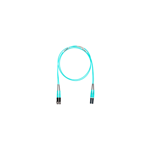 Jumper de Fibra Optica Multimodo 50/125 OM4, LC-SC Duplex, LSZH, Color Aqua, 6 Metros (19.69 Pies)