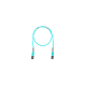 Jumper de Fibra Optica Multimodo 50/125 OM4, LC-LC Duplex, OFNR (Riser), Color Aqua, 3.05 Metros (10 Pies)
