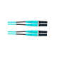 Jumper de Fibra Óptica Multimodo 50/125 OM4, LC-LC Duplex, OFNR (Riser), Color Aqua, 40 Metros (131.23 Pies)