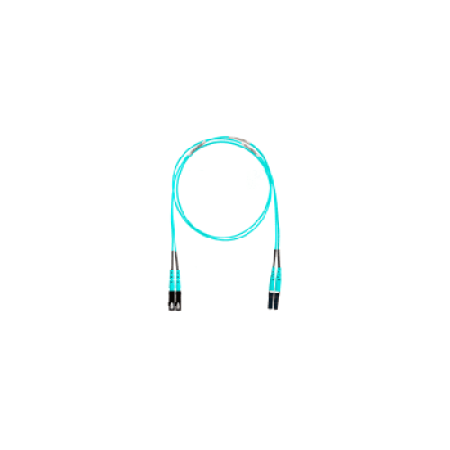 Jumper de Fibra Optica Multimodo 50/125 OM4, LC-SC Duplex, OFNR (Riser), Color Aqua, 5 Metros (16.40 Pies)