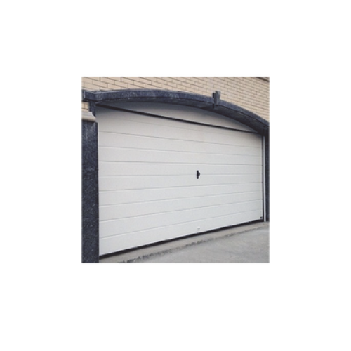 Puerta de Garage de Alta Calidad / Linea Central / Color Blanco 14X8 pies,  AISLADA, Estilo Americana.