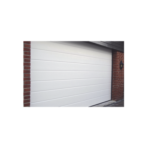 Puerta de Garage de Alta Calidad / Linea Central / Color Blanco 8X7 pies,  AISLADA, Estilo Americana.