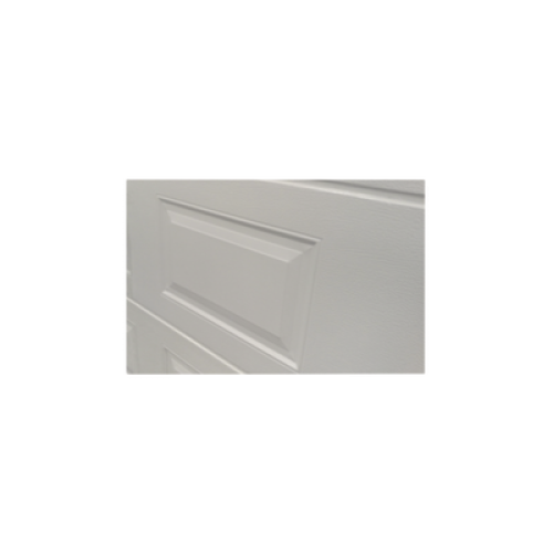 Puerta de Garage de alta calidad, Color blanco 14X8 pies,  AISLADA, Estilo Americana , CUADRO CORTO.