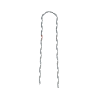 Remate Preformado para Fibra Óptica Figura 8, Span 100 m, para mensajero de acero con diámetro Φ 3.6  mm