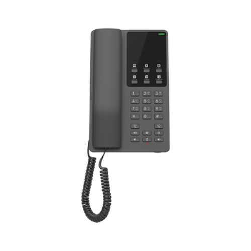 Teléfono IP Hotelero, 2 líneas SIP con 2 cuentas, codec Opus, IPV4/IPV6, color negro, con gestión en la nube GDMS Teléfono IP Hotelero, 2 líneas SIP con 2 cuentas, codec Opus, IPV4/IPV6, color negro, con gestión en la nube GDMS