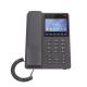 Teléfono IP Hotelero con pantalla LCD a color, 2 líneas SIP con 2 cuentas, codec Opus, IPV4/IPV6, color negro, con gestión en la nube GDMS