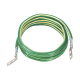 Jumper para Aterrizar Equipos, 6 AWG, con Terminal Doblada a 45 Grados, Para Conexión a Tierra y Terminal Recta Para Equipos, 3.6 m de Largo