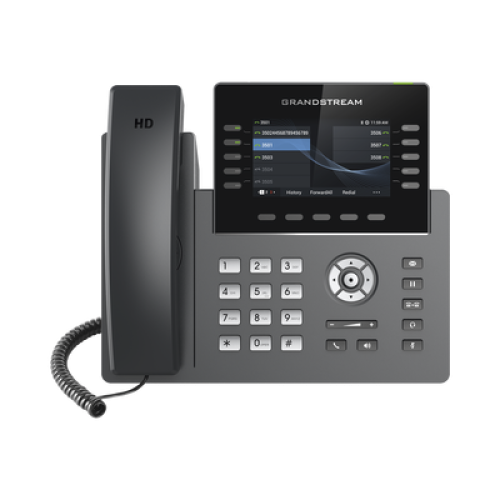 Teléfono IP Wi-Fi, Grado Operador, 10 líneas SIP con 5 cuentas, pantalla a color 4.3